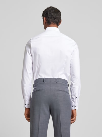 OLYMP Level Five Slim Fit Businesshemd aus Feintwill Weiss 5