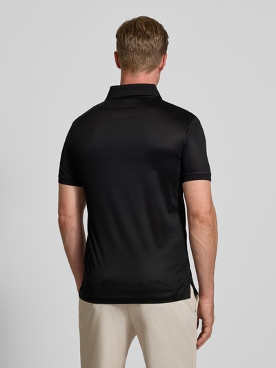 Emporio Armani Regular Fit Poloshirt mit Label-Print Black 5