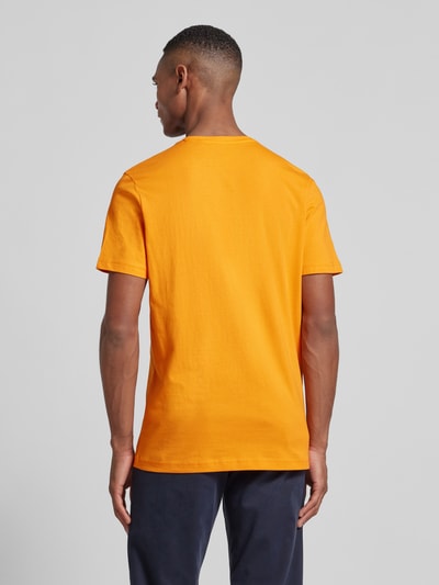 Christian Berg Men T-Shirt mit Label-Print Orange 5