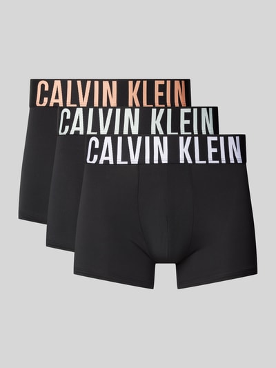 Calvin Klein Underwear Trunks mit elastischem Label-Bund im 3er-Pack Black 1