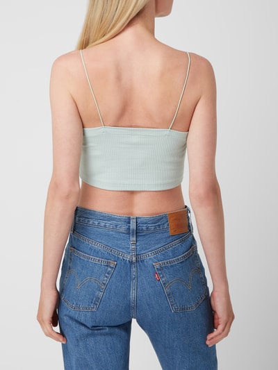 Only Crop Top mit Spaghettiträgern Modell 'Corinna' Mint 5