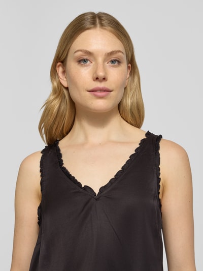 Scotch & Soda Blousetop van viscose met V-hals Zwart - 3