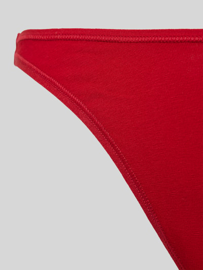 Calvin Klein Underwear Stringi z detalem z logo Czerwony 2