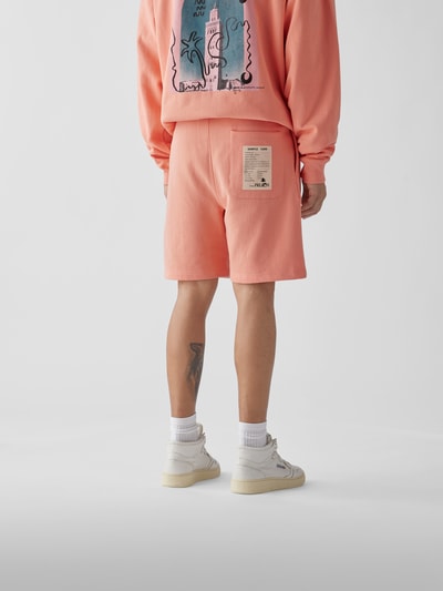 Preach Sweatshorts mit Label-Stitching Koralle 5