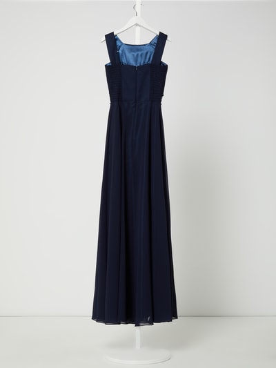 G.O.L. Długa sukienka z szyfonu  Granatowy 3