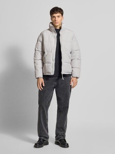 Only & Sons Kurtka pikowana o kroju regular fit ze stójką model ‘PACK’ Jasnoszary 1