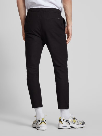 Only & Sons Tapered fit broek met stretch, model 'LINUS' Zwart - 5