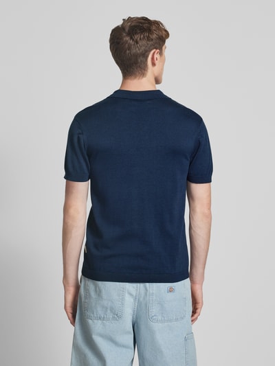 Blend T-shirt met V-hals, model 'ALLI' Marineblauw - 5