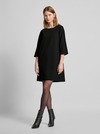 MaxMara Leisure Minikleid mit Rundhalsausschnitt Modell 'NOEL' Black 1