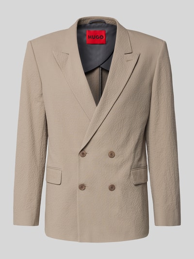 HUGO Slim Fit Anzugsakko aus Baumwoll-Mix Modell 'HENRY' Hellbraun 2
