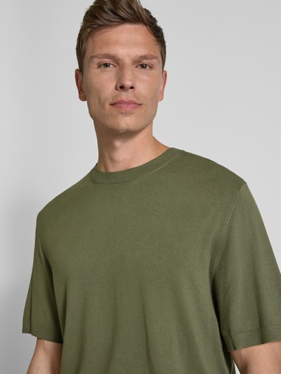 Jack & Jones Premium Regular Fit T-Shirt mit Rundhalsausschnitt Modell 'WILLIAM' Oliv 3