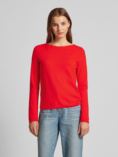 Marc O'Polo Regular fit pullover met boothals Rood - 4