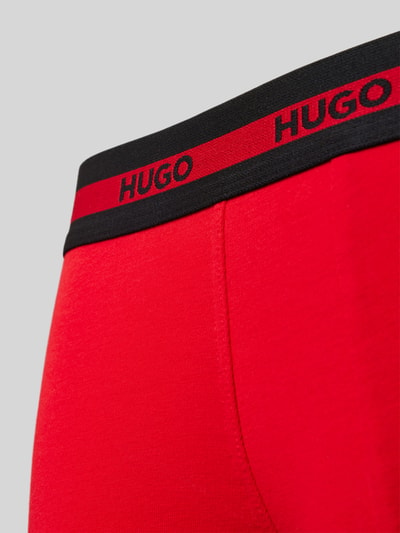 HUGO Trunks mit elastischem Label-Bund im 3er-Pack Rot 2