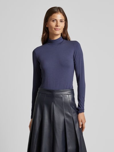 Weekend Max Mara Shirt met lange mouwen en opstaande kraag, model 'MULTIF' Marineblauw - 4