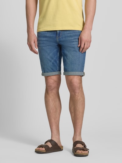 Tom Tailor Regular Fit Jeans Bermudas aus Baumwoll-Mix Blau 4