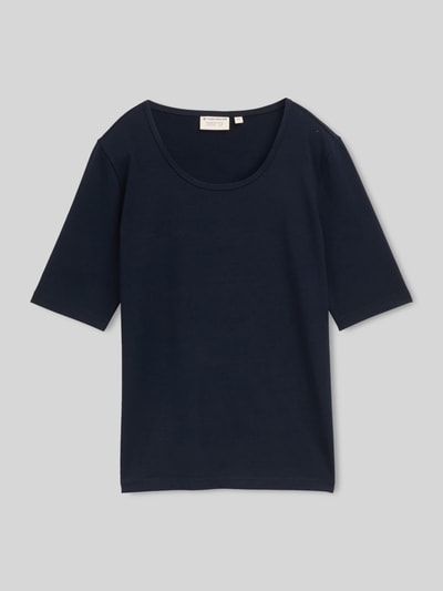 Tom Tailor t-shirt o kroju regular fit z mieszanka bawełny ' Granatowy 2
