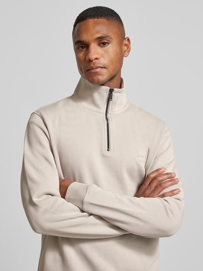 BOSS Orange Regular fit sweatshirt van puur katoen, model 'ZETRUST' Zand - 3