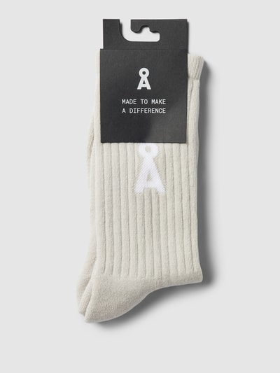 Armedangels Socken mit Label-Detail Modell 'SAAMU' Offwhite 3