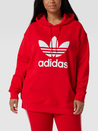 Adidas Originals Plus Plus Size Hoodie mit Logo-Print Rot 4