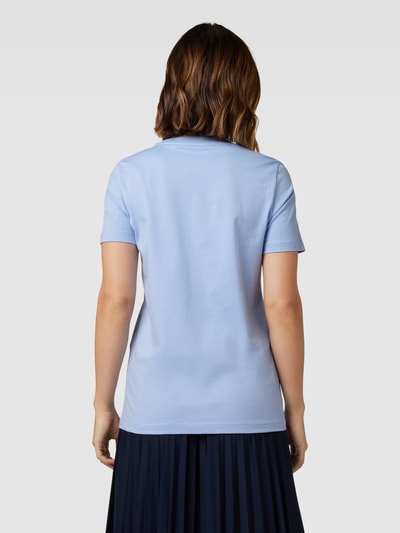 Selected T-Shirt mit geripptem Rundhalsausschnitt Modell 'MYESSENTIAL' Hellblau 5