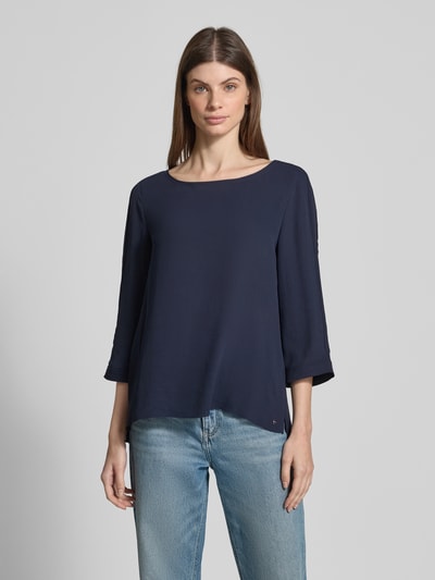 Marc Cain Blusenshirt mit Rundhalsausschnitt und 3/4-Arm Marine 4