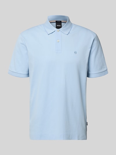 Produktfoto, Regular Fit Poloshirt aus reiner Baumwolle Modell 'C-PARRIS' von BOSS in Optik: Unifarben, Piqué-Struktur, Logo-Stitching