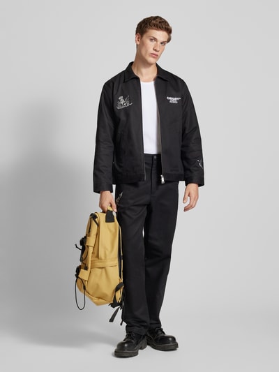 Carhartt Work In Progress Regular Fit Hose mit Motiv-Stitching Modell 'DUCKS' Black 1