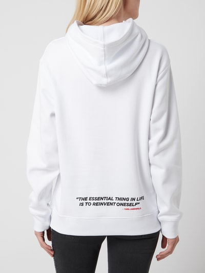 Karl Lagerfeld Hoodie mit überschnittenen Schultern  Weiss 5