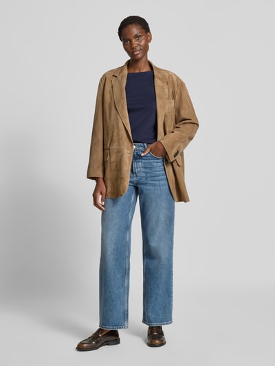 Christian Berg Woman Bluzka z długim rękawem z dekoltem okrągłym Ciemnoniebieski 1