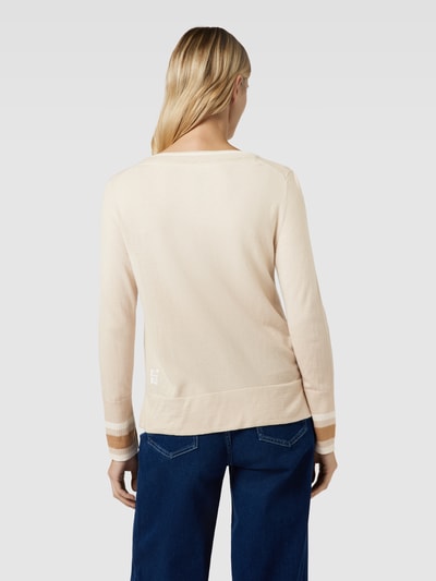 Marc Cain Gebreide pullover met ronde hals Zand - 5