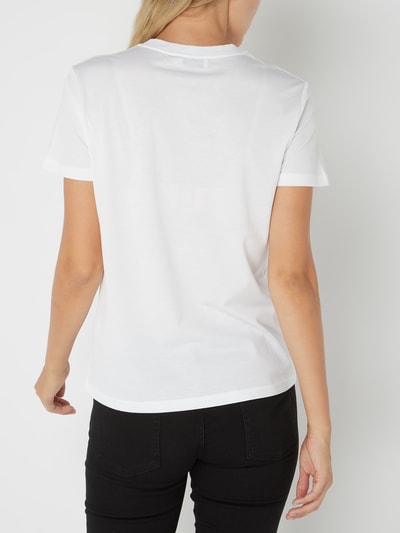 CK Calvin Klein T-Shirt mit Logo-Print  Weiss 4