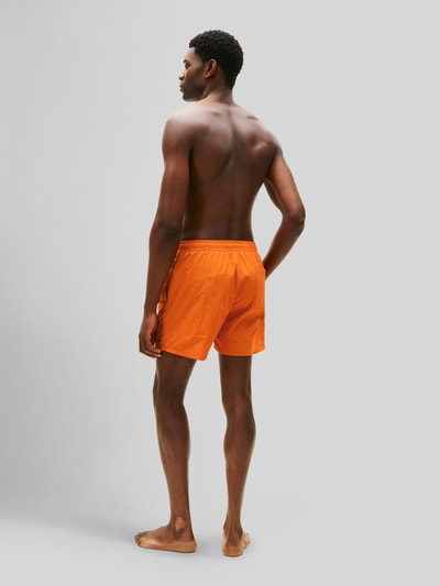 Tommy Hilfiger Regular Fit Badehose mit Logo Stitching Orange 5