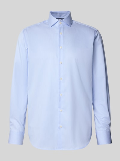 Christian Berg Men Regular Fit Business-Hemd aus reiner Baumwolle Bleu 2