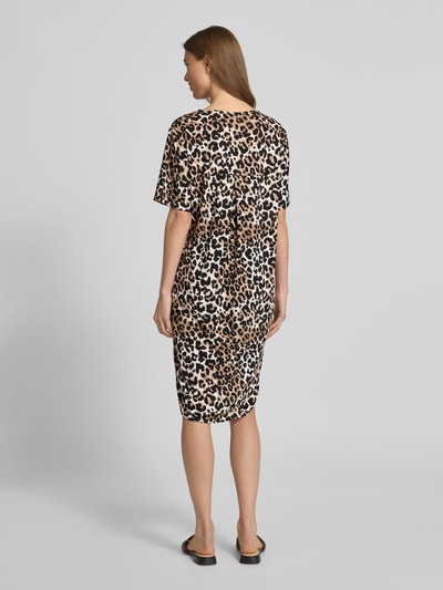 FREE/QUENT Knielanges Kleid mit Eingrifftaschen Modell 'Floi' Beige 5