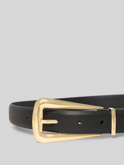 Tommy Hilfiger Gürtel aus Büffelleder Modell 'WEST 2.5' Black 2