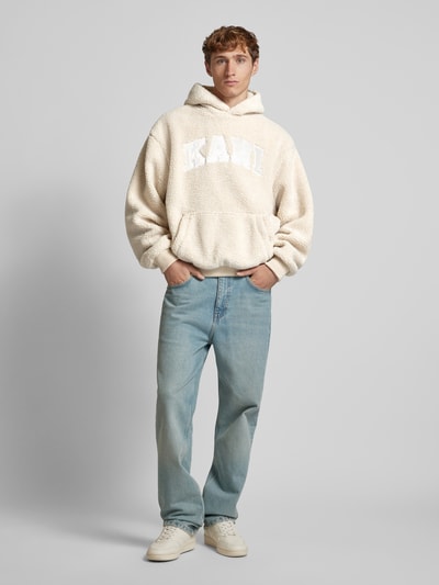 KARL KANI Hoodie met labelpatches Zand - 1