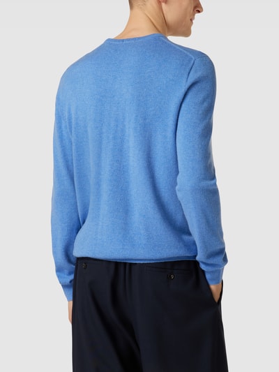Christian Berg Men Strickpullover aus Merino-Kaschmir-Mix Bleu meliert 5
