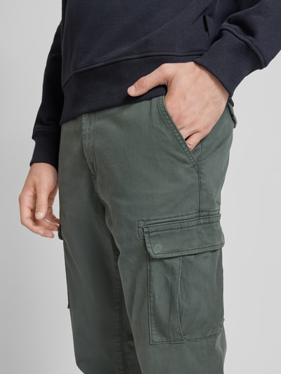 Napapijri Regular fit broek met cargozakken, model 'YASUNI' Kaki - 3