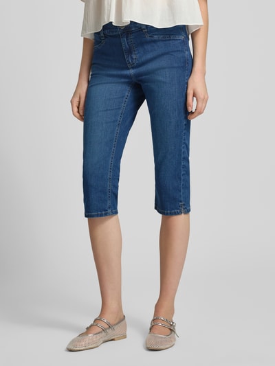 ANGELS Caprihose mit elastischem Bund Modell 'AnnaCapri Sporty' Blau 4