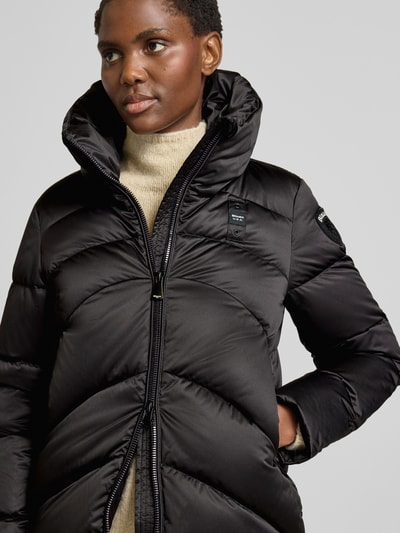 Blauer Usa Kurtka pikowana z błyskawicznym zamkiem dwustronnym Czarny 3