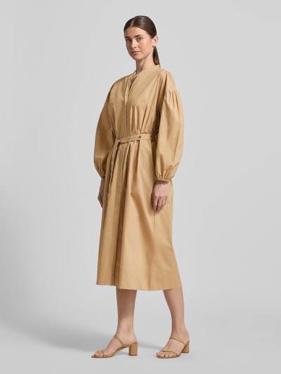 BOSS Orange Fließendes Freizeitkleid aus reiner Baumwolle Modell 'C_DELLYS' Beige 1