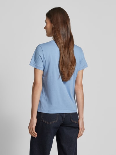 Tom Tailor Regular Fit T-Shirt aus reiner Bio-Baumwolle Bleu 5