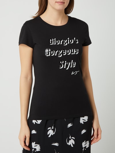 ARMANI EXCHANGE T-Shirt mit Message-Print Black 4