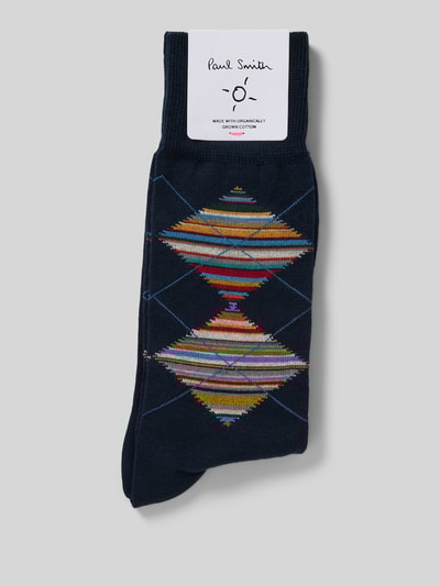 PAUL SMITH Socken mit geripptem Abschluss Marine 3