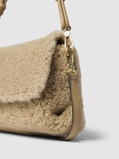 Abro Crossbody Bag aus echtem Lammfell Modell 'POPPY' Sand 3