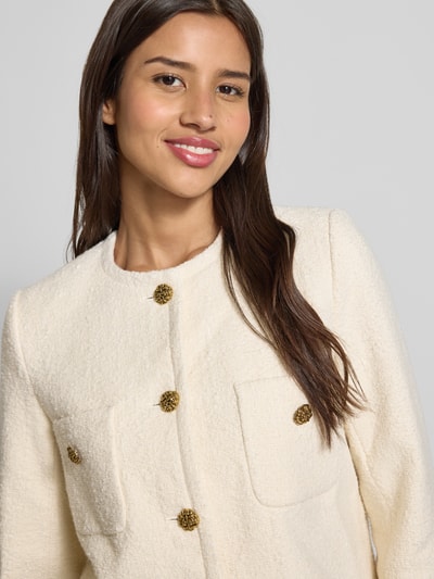 Bash Blazer aus Baumwoll-Mix mit Leinen-Anteil Modell 'MEREDITH' Ecru 3