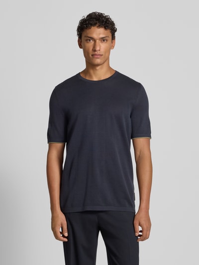 Marc O'Polo Regular Fit T-Shirt aus reiner Baumwolle - Marc O'Polo × DFB Travel Collection Dunkelblau 4