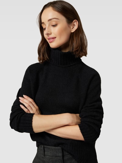 Vero Moda Strickpullover mit Rollkragen Modell 'DANIELA' Black 3