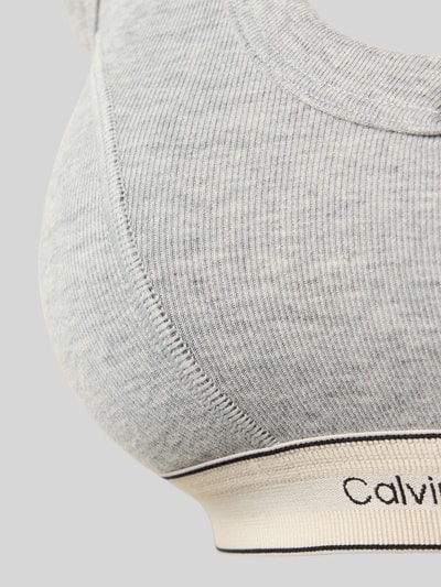 Calvin Klein Underwear BH mit elastischem Logo-Bund und breiten Trägern Hellgrau 2