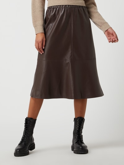 comma Midirok in leerlook   Donkerbruin - 4